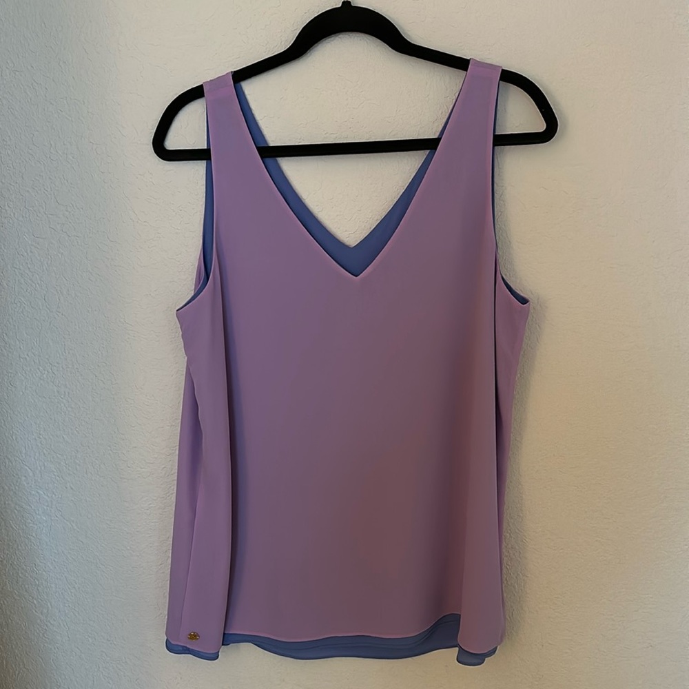 Lilly Pulitzer Reversible Florin Top in Purple, size L